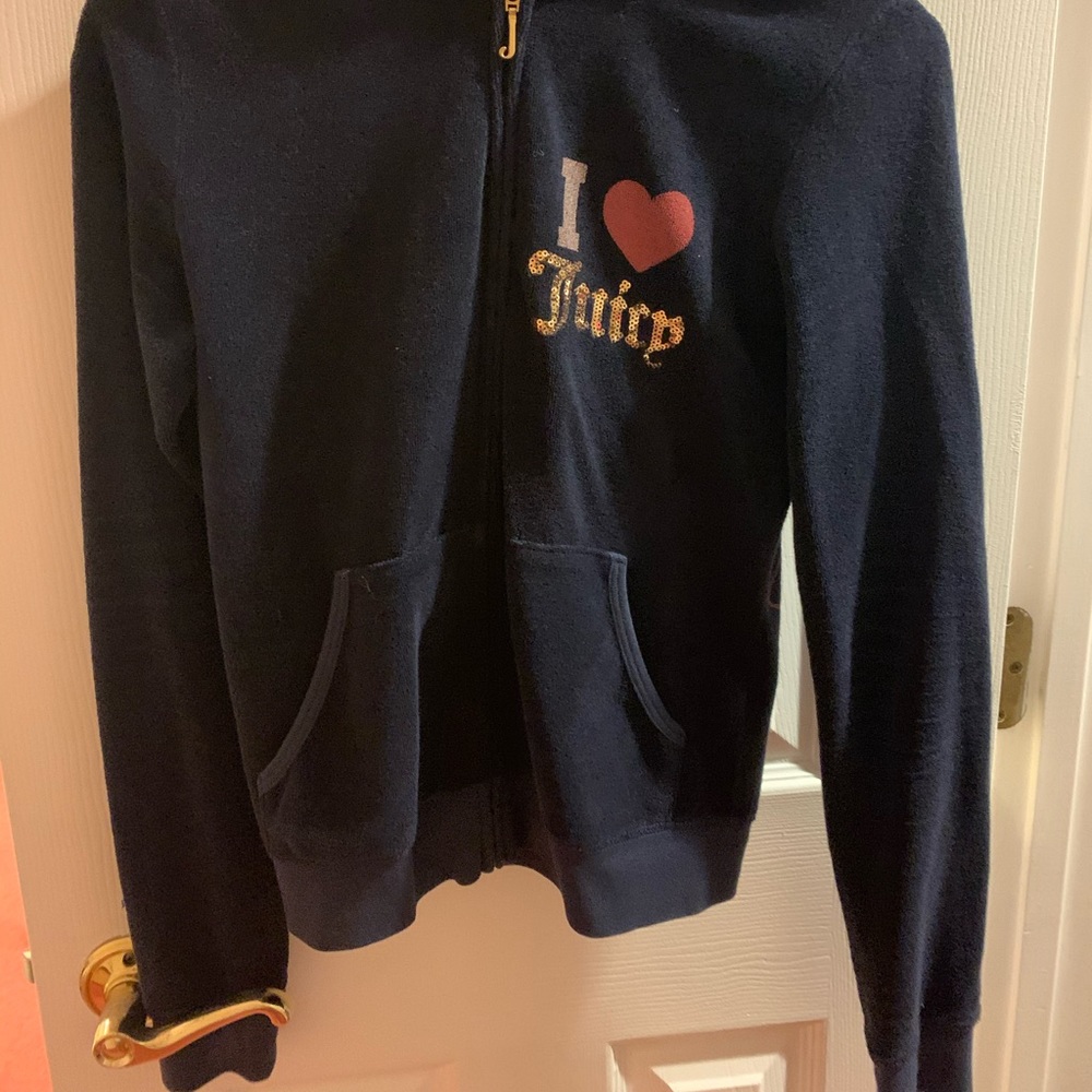 Navy Juicy Couture Zipup